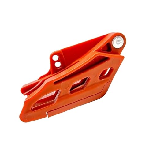 Cubierta de cadena de transmisión CFMOTO 800MT evita impactos en ruta naranja