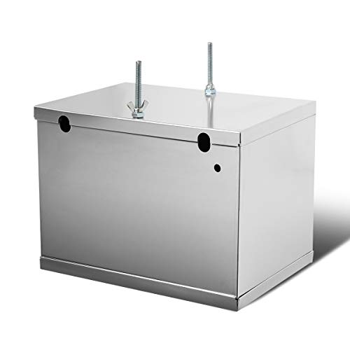 Auto Dynasty Universal Aluminum Battery Box Relocation Kit with 2-Gauge Cables, 13.5 x 9.5 x 10