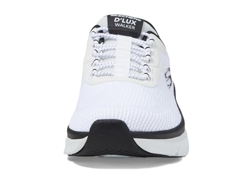 Skechers Men's D'Lux Walker Rezinate Hands Free Slip-in Sneaker,White/Black,11 by Skechers - Used condition - Image 7