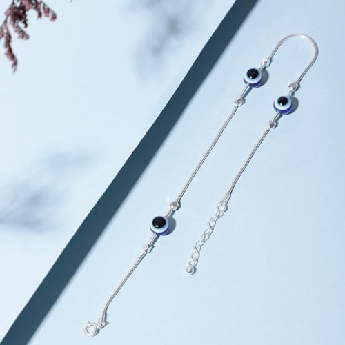 Image of ZAVYA 925 Sterling Silver Anklet | Rhodium Plated Precious Cubic Zirconia Women Chain Anklet | Gifts For Women & Girls | With Certificate of Authenticity and 925 Hallmark