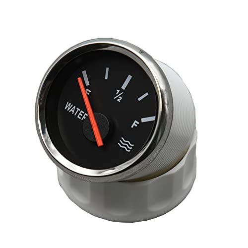 Jauge niveau de l'eau 52mm 0-190Ohm précise avec cadran rétroéclairé étanche pour bateau