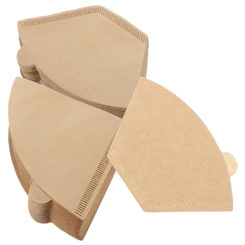 DECOMELODY 200個 使い捨て錐形コーヒーフィルター 食品 素材 丈夫なサイドエッジで折れにくい ハンドドリップ対応 清掃不要で便利なペーパープ