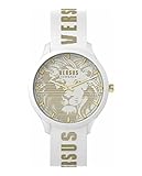 versace uhr otto Großer Gehäusedurchmesser 44 mm, mit künstlerischem Zifferblatt und Logo-Darstellung