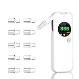 Ketone Breath Meter for Ketosis Monitoring, No Strips or Blood Required, Portable Breath Analyzer with 10pc Mouthpieces(mmol/L)