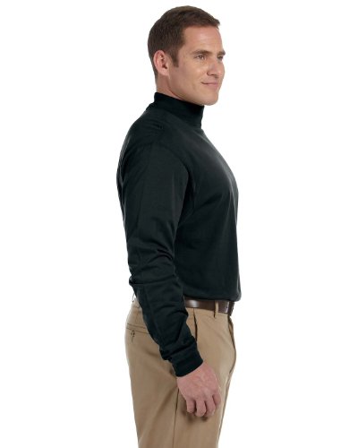 Devon & Jones Unisex-Adult Sueded Cotton Jersey Mock Turtleneck4