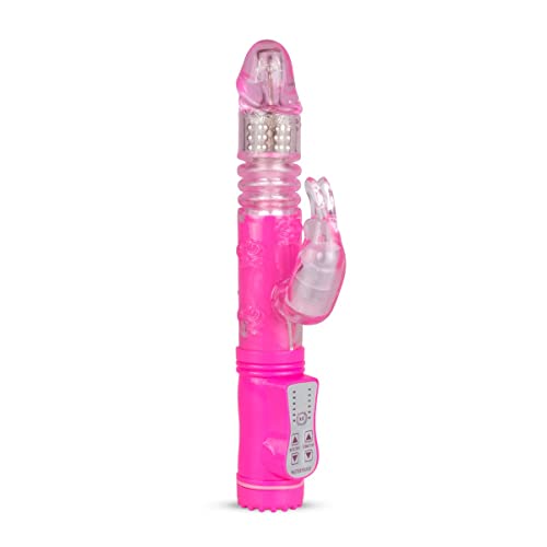 Vibromasseur rabbit rotatif rose EasyToys pour le plaisir clitoridien et vaginal