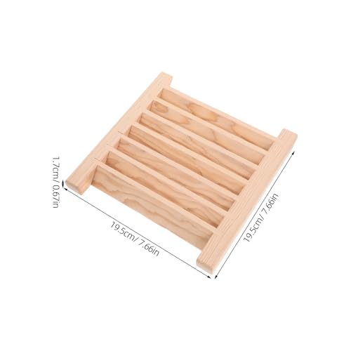 Circulation d'air efficace sauna grille bois contre humidité - 3