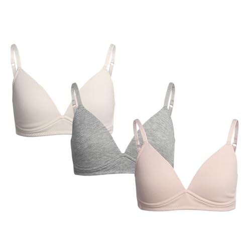 Danskin Girls' 3-Pack Wireless Training Bra