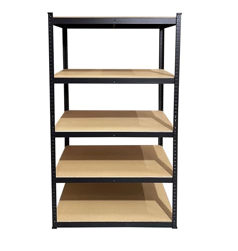QUICK STAR Heavy Duty Storage Shelving Unit 90 x 45 x 180 cm, 5 M...