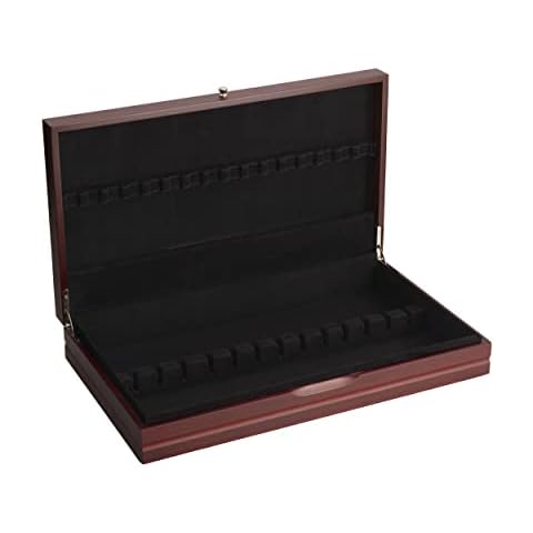 Wallace Dark Walnut Flatware Chest, 19 inches wide Cover