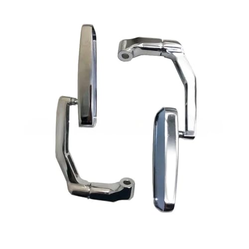 Espejos retrovisores de moto ajustables con cristal rectangular antirreflejos 3
