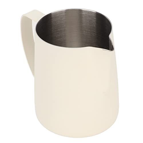 Copo de espuma de leite, jarra de café com saída em V duplo para casa (bege)