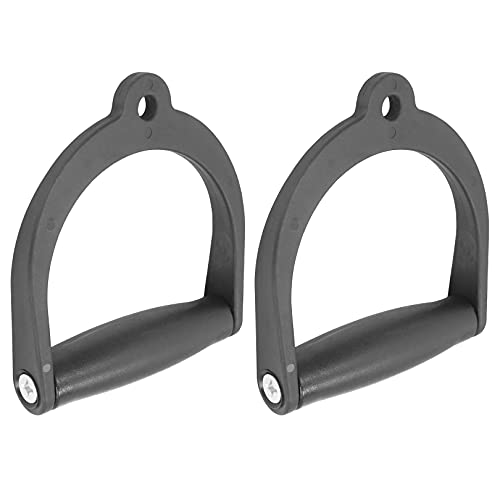 Luwint 2 Packungen D-Griffe, drehbare Kontur Übungskabel-Aufsätze, Griffe für Seilzug, Fitness-Studios, widerstandsfähiges Band Cover