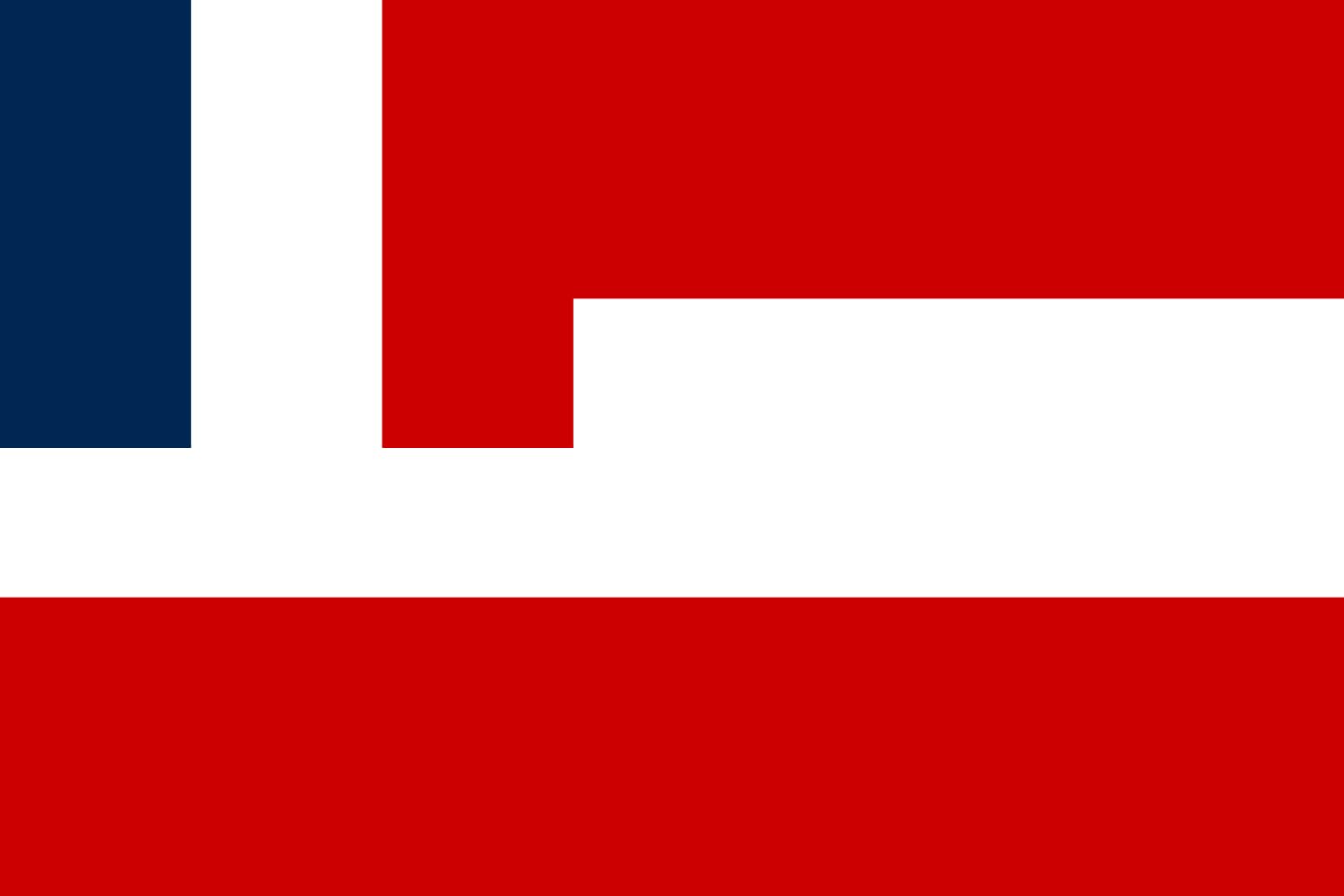 Drapeau Tahiti Protectorat 1843-1880 grand format de qualité supérieure