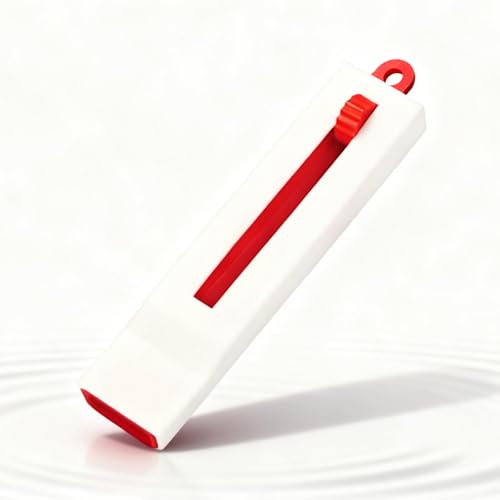 Varihum&Innvox Vocal Trainer Better Voice Vocal Trainer for Singing Voice Adjustable Resistance Breathing Training Whistle for Speech Warm-Up (Red+Lanyard Hole)