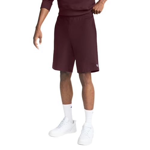 Image of Champion Men's Lounge Shorts, Standard Fit, 9 Inch Inseam, Lightweight 100% Cotton, Available in Regular and Big & Tall
