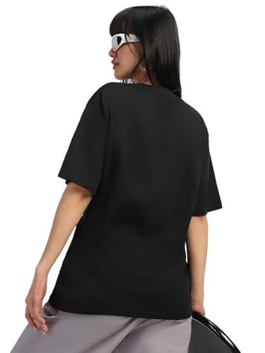 Image of JUNEBERRY 100% Pure Cotton Oversized Baggy Fit Official Disney Merchandise Cool & Goofy Graphic Printed T-Shirt for Women (Characters: Moana, Pooh & Lion King)