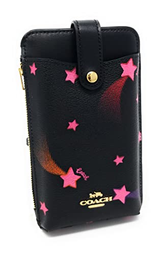 Coach Women's North/South Phone Crossbody With Disco Star Print