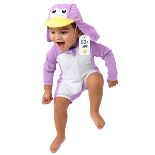 Image of Cuddle Club One-Piece Sunzies Swimsuit UPF 50+ Sun Protective Sunsuit