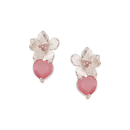 Floral Pendant Set with Paradise Plated Finish