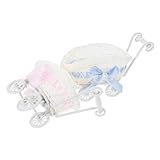 CIMAXIC 2個 模擬籐カート 織物 花 お土産かご バスケット 結婚式 屋外 小さい 遊ぶ 鍵 ベビーシャワーの装飾 ベビーシャワーパーティー用品 Pp