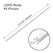 White Plastic Stick Low Density Polyethylene LDPE Plastic Welding Rod, 5/32