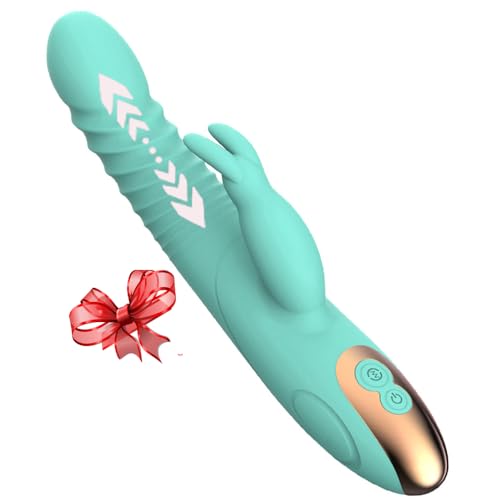 Rabbit Ears Pleasure Toy Machine New Adult Toys for Women Handheld Toys for Womens 9 Inch Realistic Silicone Automatic Electric Thrusting Adult Tools Relaxation 8 Modes