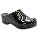Bjork Open Back Pro Leather Clogs (EU-40, Black Patent)