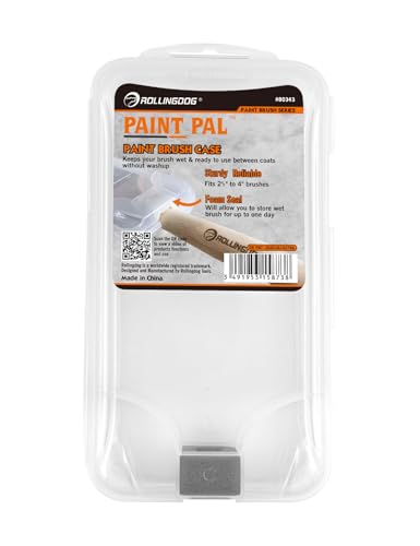 Image of ROLLINGDOG Super Sealed Paint Brush Case | Airtight Paint Brush Storage for 1 inch to 4 inch Brushes