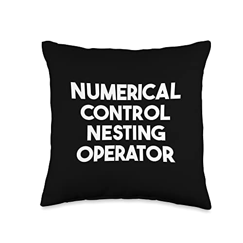 Numerical Control Nesting Operator Throw Pillow