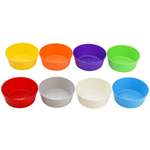 Frcctre Set Of 24 Small Plastic Kids Bowls, 11 Oz Colorful Snack Bowls Set, Bpa Free Small Snack Bowls, Unbreakable Small Plastic Bowls, Dishwasher Safe, 8 Assorted Colors #TOP4