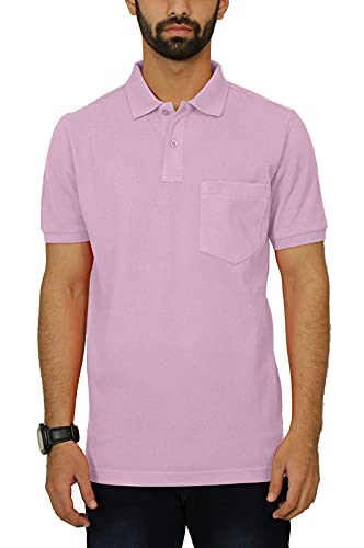 Image of Celsius Men's Half Sleeve Classic Solid Pique Polo with Pocket