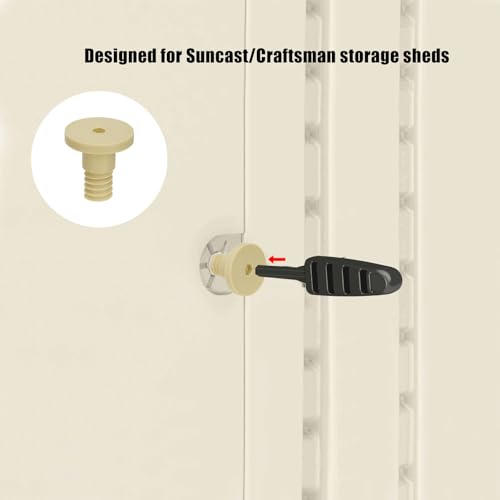 Image of Replacement Bolts Compatible with Suncast /Craftsman Storage Sheds,4 Pack Carbon Fiber Plastic Screw for Storage Sheds