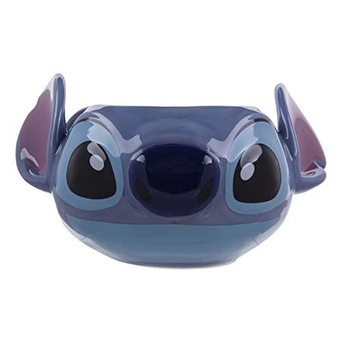 Paladone | Disney's Stitch Shaped Ceramic Coffee Mug | Officially Licensed Disney Lilo & Stitch Merchandise | Collectors Item | Novelty Gifts | Drinkware, Blue