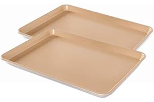 Nordic Ware Naturals Aluminum NonStick Commercial Baker's Half Sheet, 2-pack