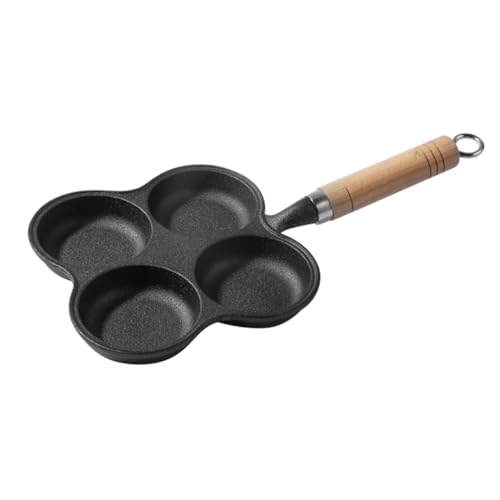 Cabilock Egg Frying Pan Non Stick Iron Hamburger Maker Cup Cooking Tool with Ergonomic Handle for Safe and Practical Kitchen Essential