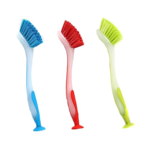Cepillos para Platos,3 PCS Cepillo para Fregar Cepillo de Palma de Bambú Natural Cerdas para Platos Ollas Sartenes Limpieza del Fregadero de Cocina