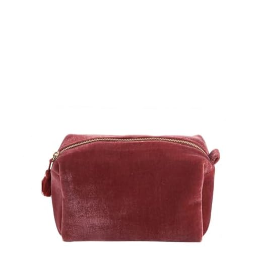 Mathilde M. - Neceser rectangular de terciopelo, color rosa
