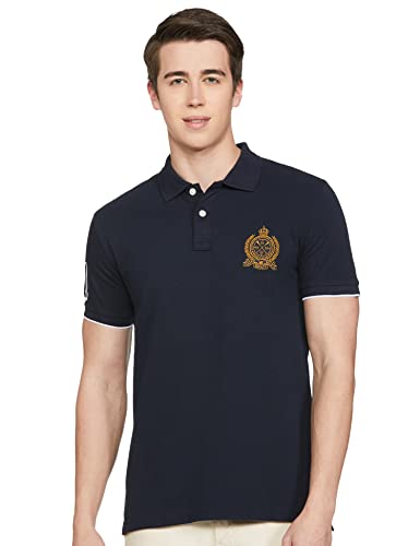 Image of Max Men Cotton Number Sleeve Slim Fit Polo
