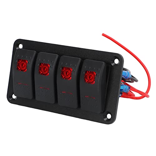 Panneau d'interrupteurs 12V 20A étanche IP65 pour ATV et auto