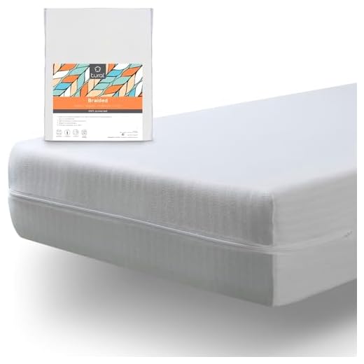 Utopia Bedding Premium Matratzenschoner mit Reißverschluss - Wasserdichter Matratzenschoner - Matratzenhöhe 15-25 cm - Schutz vor Flüssigkeiten, Insekten und Milben (90 x 200 cm) 3 Tural - Extra elastischer und widerstandsfähiger Matratzenbezug. Reißverschluss. Einzelgröße 90 x 200 cm