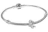 PANDORA Conjunto de inicio para pulsera de plata para mujer, lote, conjunto de joyería de tulipán para mujer, pulsera con dije, regalo romántico 21769 18 cm