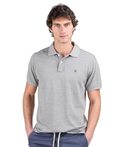 El Ganso Polo Piqué Garment Dyed Gris Melange
