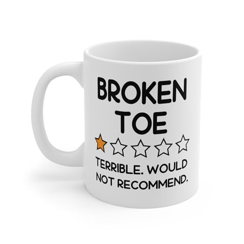YHHIW Broken Toe One Zero Star Review Mug 11oz - Microwave