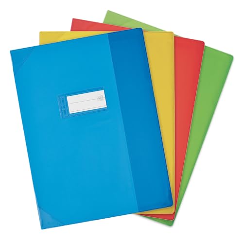 Protège-Cahier OXFORD Transparent 24x32cm pour Éviter les Couvertures Cornées