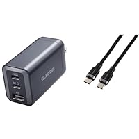 Amazon | エレコム 充電器 65W USB PD対応 3ポート Type-C USB-A