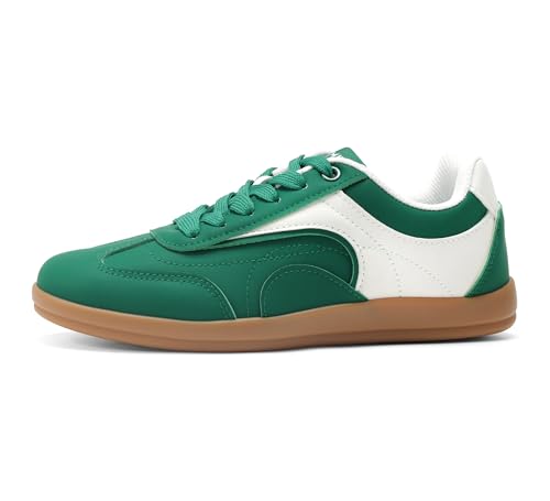 Women's Retro Fashion Sneakers Vintage Trendy Walking Shoes Non-Slip Lace-Up Casual Comfort