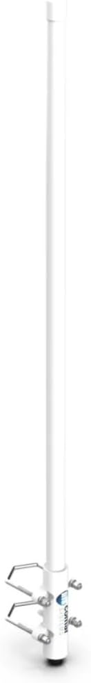 AV300 Fibreglass VHF Antenna with Universal Base, White, 156-162 MHz, 10m Cable