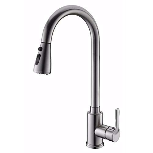 Robinet de cuisine cuivre mitigeur évier eau chaude froide - 2