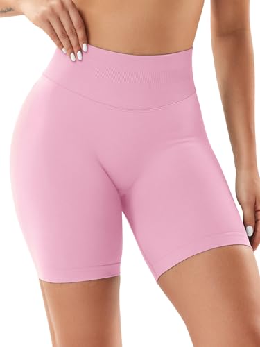Image of VOYJOY Women Workout Impact Shorts 2.5 inch / 3.6 inch / 4.5 inch / 6 inch Scrunch Butt Booty | Tummy Control, High Waisted, Bike Short, Gentle Compression, for Women